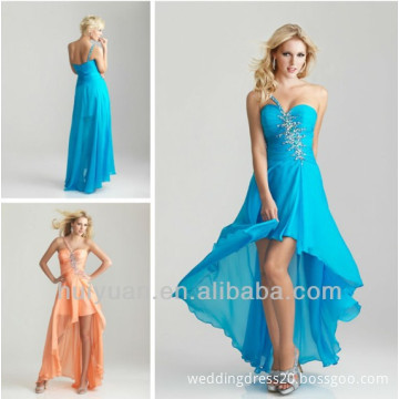 One shoulder turquoise bridesmaid dress